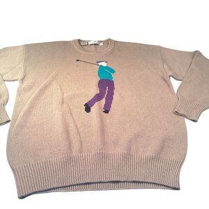 BTB Basic Elements Golf Swing Crewneck Sweater Mens Pullover Long Sleeve